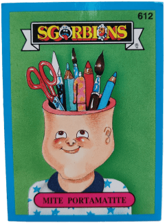 album sticker MITE PORTAMATITE, no. 612 — Sgorbions serie 3