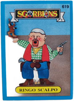 album sticker RINGO SCALPO, no. 619 — Sgorbions serie 3
