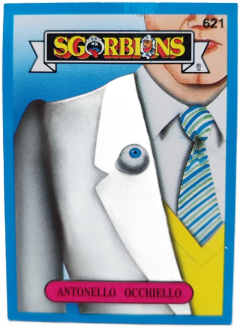 album sticker ANTONELLO OCCHIELLO, no. 621 — Sgorbions serie 3