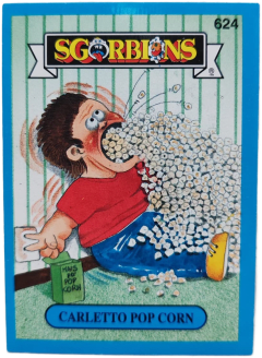 album sticker CARLETTO POP CORN, no. 624 — Sgorbions serie 3