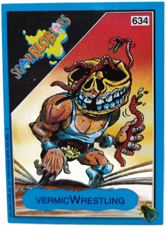 album sticker VERMIC WRESTLING, no. 634 — Sgorbions serie 3