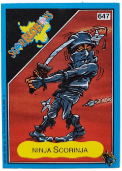album sticker NINJA SCORINJA, no. 647 — Sgorbions serie 3