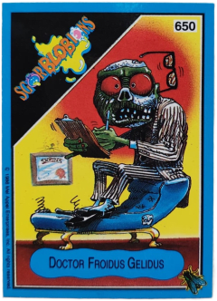 album sticker DOCTOR FROIDUS GELIDUS, no. 650 — Sgorbions serie 3