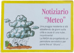 retro NOTIZIARIO METEO — Sgorbions serie 3