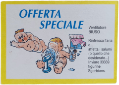 retro VENTILATORE BIUSO — Sgorbions serie 3