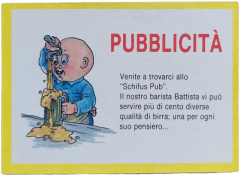 retro SCHIFUS PUB (BARISTA BATTISTA) — Sgorbions serie 3