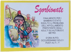 retro BAMBINO APPESO — Sgorbions serie 3
