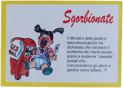 retro CASSETTE POSTALI — Sgorbions serie 3