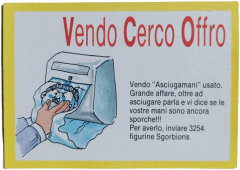 retro ASCIUGAMANI USATO — Sgorbions serie 3