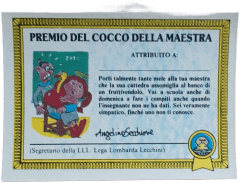 retro PREMIO DEL COCCO DELLA MAESTRA — Sgorbions serie 1