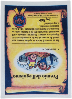 retro PREMIO DELL'EGOISMO — Sgorbions serie 1