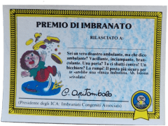 retro PREMIO DI IMBRANATO — Sgorbions serie 1
