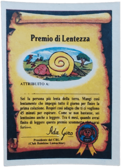retro PREMIO DI LENTEZZA — Sgorbions serie 1
