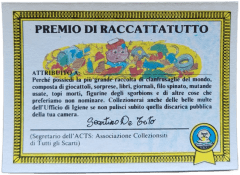 retro PREMIO DI RACCATTATUTTO — Sgorbions serie 1
