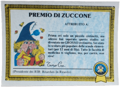 retro PREMIO DI ZUCCONE — Sgorbions serie 1