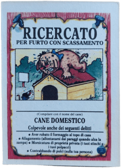 retro RICERCATO PER FURTO CON SCASSAMENTO — Sgorbions serie 1