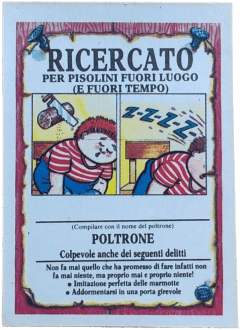 retro RICERCATO PER PISOLINI FUORI LUOGO (E FUORI TEMPO) — Sgorbions serie 1