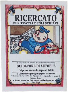 retro RICERCATO PER TRATTA DEGLI SCHIAVI — Sgorbions serie 1