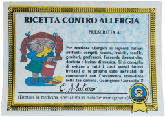 retro RICETTA CONTRO ALLERGIA — Sgorbions serie 1