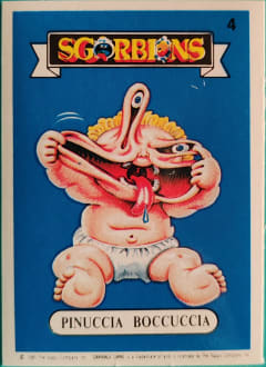 album sticker PINUCCIA BOCCUCCIA, no. 4 — Sgorbions serie 1