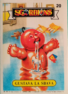 album sticker GUSTAVA LA SBAVA, no. 20 — Sgorbions serie 1