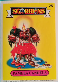 album sticker PAMELA CANDELA, no. 25 — Sgorbions serie 1