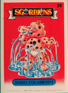 album sticker DODO COLABRODO, no. 28 — Sgorbions serie 1