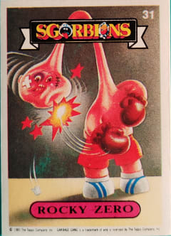 album sticker ROCKY ZERO, no. 31 — Sgorbions serie 1