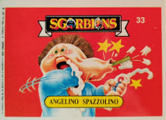 album sticker ANGELINO SPAZZOLINO, no. 33 — Sgorbions serie 1