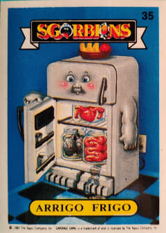 album sticker ARRIGO FRIGO, no. 35 — Sgorbions serie 1