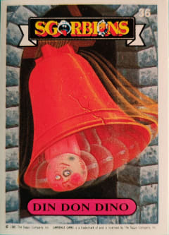 album sticker DIN DON DINO, no. 36 — Sgorbions serie 1