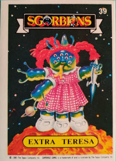 album sticker EXTRA TERESA, no. 39 — Sgorbions serie 1