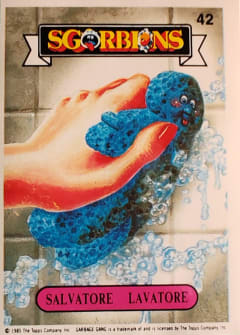album sticker SALVATORE LAVATORE, no. 42 — Sgorbions serie 1