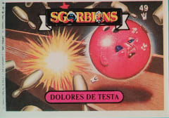 album sticker DOLORES DE TESTA, no. 49 — Sgorbions serie 1