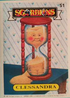 album sticker CLESSANDRA, no. 51 — Sgorbions serie 1