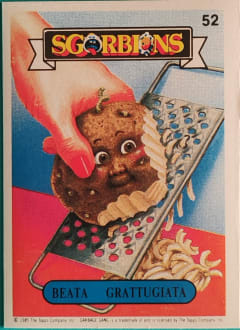 album sticker BEATA GRATTUGGIATA, no. 52 — Sgorbions serie 1