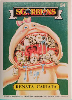 album sticker RENATA CARIATA, no. 54 — Sgorbions serie 1