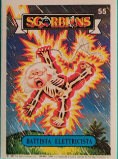 album sticker BATTISTA ELETTRICISTA, no. 55 — Sgorbions serie 1