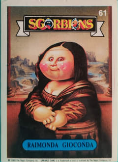 album sticker RAIMONDA GIOCONDA, no. 61 — Sgorbions serie 1