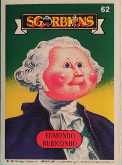 album sticker EDMONDO RUBICONDO, no. 62 — Sgorbions serie 1