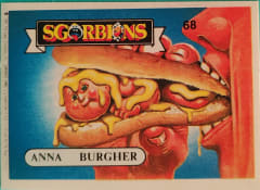album sticker ANNA BURGHER, no. 68 — Sgorbions serie 1