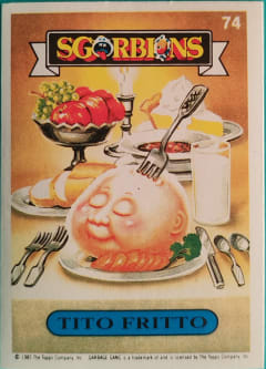album sticker TITO FRITTO, no. 74 — Sgorbions serie 1