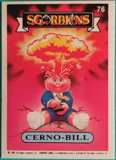album sticker CERNO-BILL, no. 76 — Sgorbions serie 1
