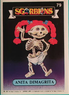 album sticker ANITA DIMAGRITA, no. 79 — Sgorbions serie 1