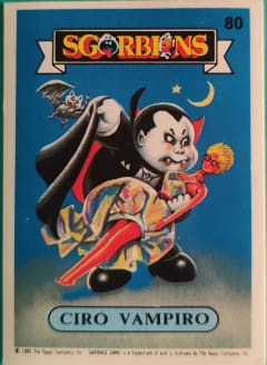 album sticker CIRO VAMPIRO, no. 80 — Sgorbions serie 1