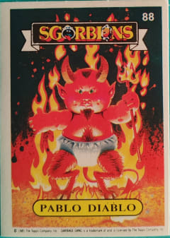 album sticker PABLO DIABLO, no. 88 — Sgorbions serie 1
