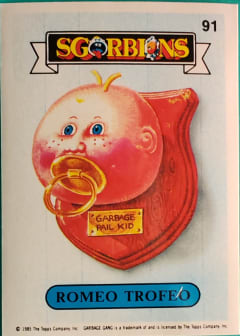 album sticker ROMEO TROFEO, no. 91 — Sgorbions serie 1
