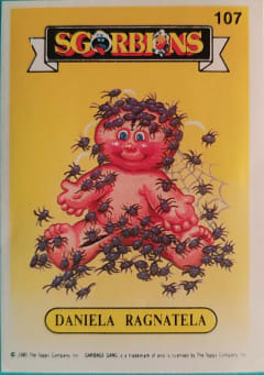 album sticker DANIELA RAGNATELA, no. 107 — Sgorbions serie 1