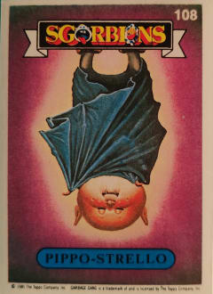 album sticker PIPPO-STRELLO, no. 108 — Sgorbions serie 1