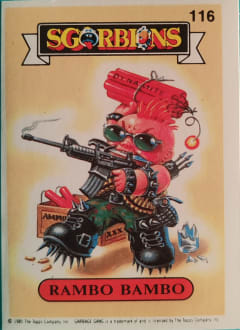 album sticker RAMBO BAMBO, no. 116 — Sgorbions serie 1